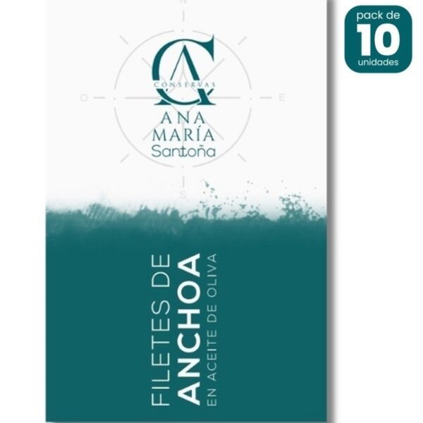 Anchoas del Cantábrico en aceite de oliva 120g caja de 10