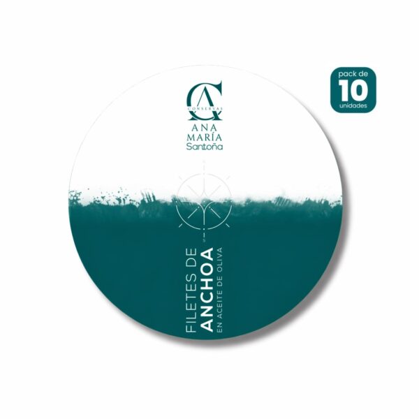 Anchoas del Cantábrico en aceite de oliva 165g caja de 10