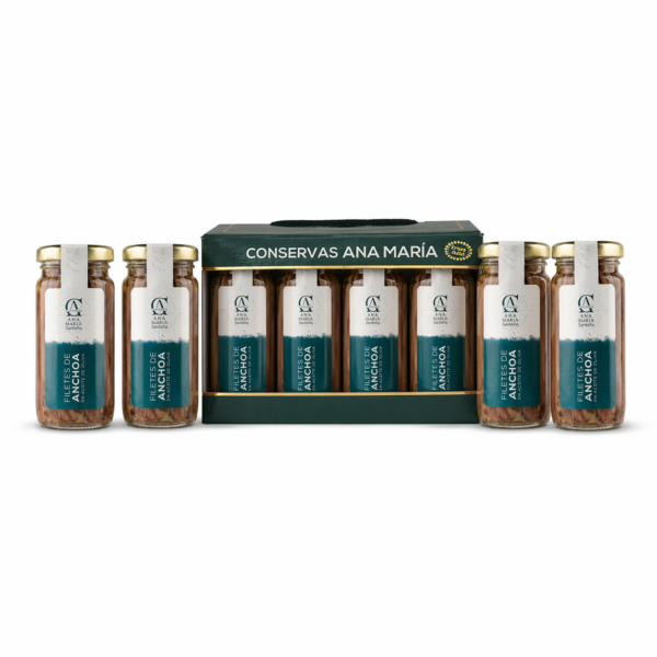 Estuche degustación 8 tarros de Anchoa del Cantábrico en aceite de oliva 95g