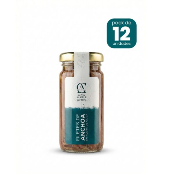 Anchoas del Cantábrico en aceite de oliva 95g caja de 12