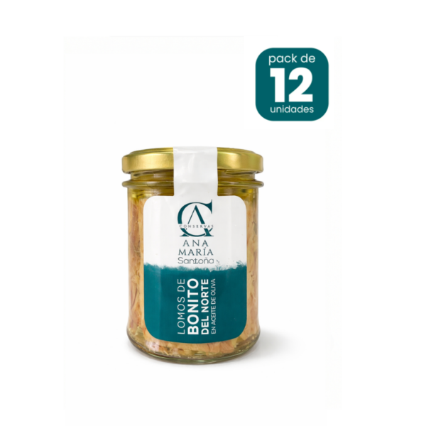 Lomo de Bonito del Norte en aceite de oliva 190g caja de 12