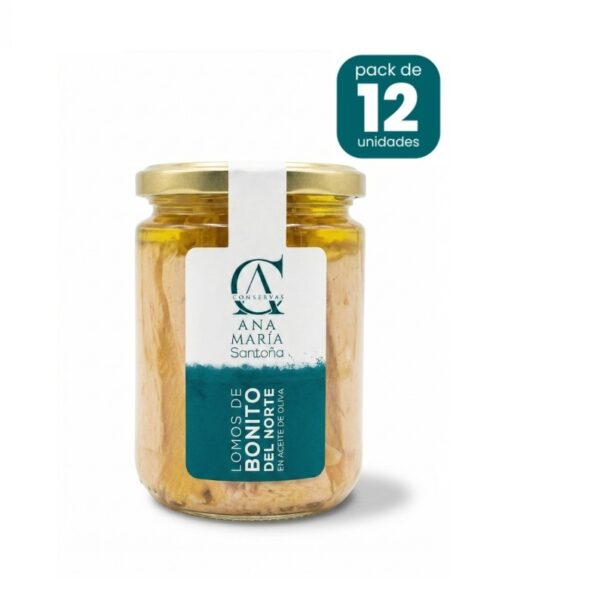 Lomo de bonito del norte en aceite de oliva 425g caja de 12