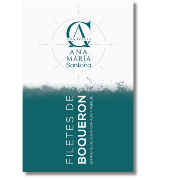 Boquerón en aceite de oliva con ajo y perejil 120g caja de 10