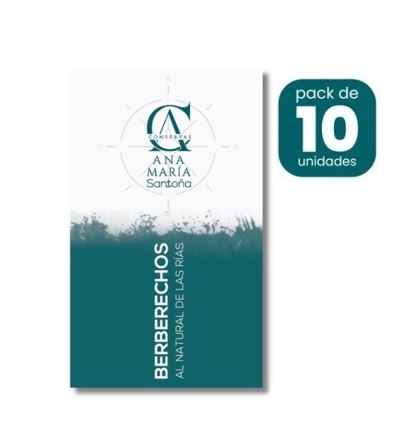 Berberechos de las rías al natural 115g caja de 10