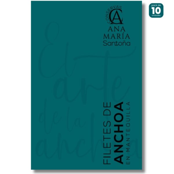 Anchoas del Cantábrico en mantequilla 120g caja de 10